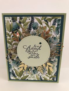 Friendship Flowers Collage Card 2017