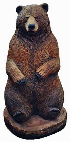 772 Best Bears From Wood Images On Pinterest In 2018 Carvings Large Carved Wooden Bear Statues In Wood Sculpture Woodcarvings By R Bears For Outdoor Garden Art Or Home Decoration