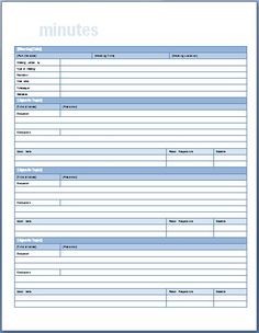 formal meeting minutes template microsoft templates pinterest