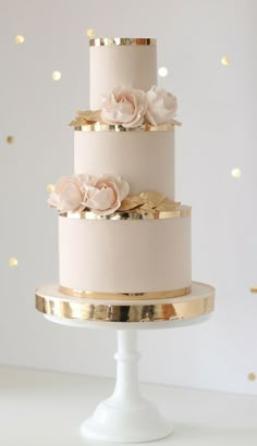 Cream and Gold trimmings wedding cake, 3 tier For more cake inspiration check out my Beautiful Wedding and Engagement Cakes ideas And also for Wedding, Birthday and Occasions #weddingcake, #birthdaycake, #cake, #cakes, #wedding Cake, Wedding Cakes, Wedding Cake Designs, Wedding Cake Toppers, Wedding Cakes Vintage, Wedding Cake Inspiration, Simple Wedding Cake, Gold Wedding Cake, Engagement Cakes