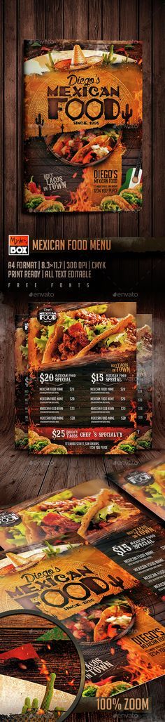 485 best food menu flyer poster images in 2019 card templates menu flyer template