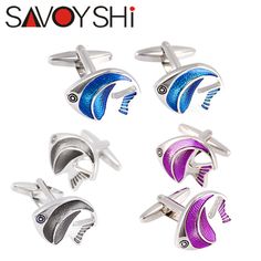 Novelty Silver Copper Blue Radial Dress Shirt Cufflinks Cuff Links Mens Gift