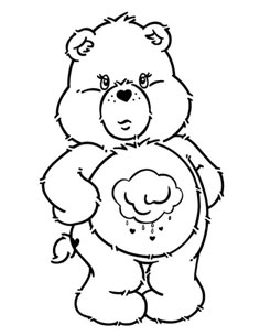 Free Care Bear Coloring Pages Grumpy