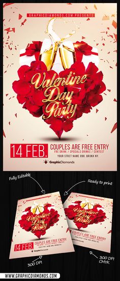family and friends day flyer template