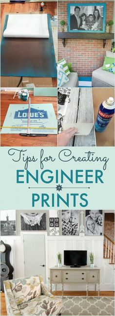 Blueprint copies for DIY family photo posters (via A Beautiful Mess - copy blueprint of a book Blueprint copies for DIY family photo posters (via A Beautiful Mess - copy blueprint of a book