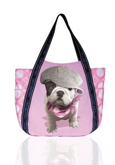 Teo Jasmin French British English Bulldog Large Tote Handbag Shopper Inuit