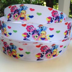 1 2 3 METRE METRES MY LITTLE PONY PINKIE PIE 1/" GROSGRAIN RIBBON 25MM
