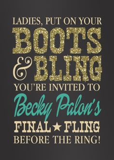 Lovely Little Party The Ultimate Country Western Bachelorette Party WeekendNight Out Invitation DIY Printable