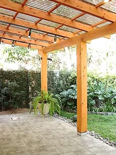 Pergola With Roof, Wooden Pergola, Backyard Pergola, Outdoor Pergola, Backyard Patio Designs, Pergola Designs, Pergola Plans, Pergola Kits