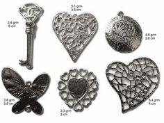 A granel 50 Dijes número 16 12 X 10mm Plata Plateado