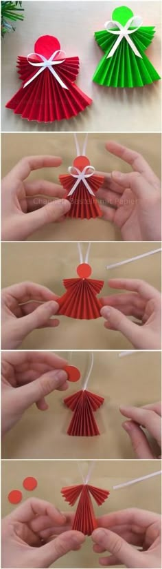 Paper Angels DIY Tutorial – Neesly by penny Christmas Angels Diy, Easy Kids Christmas, Kids Christmas Ornaments, Christmas Crafts Diy, Homemade Christmas, Christmas Art, Christmas Holidays, Paper Angels Diy