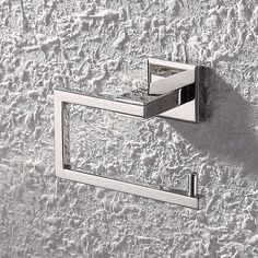 Chrome Toilet Roll Holder Square Swivel Action Extra Roll Storage Free Standing