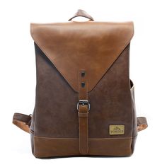 RICHARD BALDWIN Mens Business Travel Backpack Leather Leather Backpack