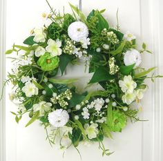 Türkranz Frühling Bellis rosa pink Sommerkranz Wandkranz Tischkranz Hochzeit