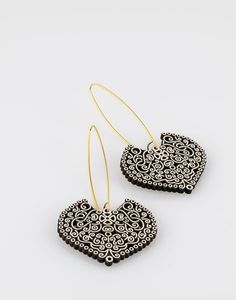 MET CLIPON Stud Círculo arete con plata u oro brillo patrón-imán