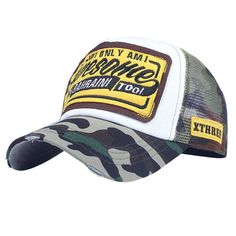 Camping Hair Cubism Cat Unisex Adult Adjustable Trucker Dad Hats