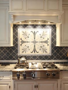 Kitchen Remodel French Hood Backsplash Ideas Materials Kitchen Ceramic Backsplash Tile Ideas Black With Mosaic Medalion