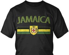 Jamaican Lion Flag Dread Locks Jamaica Pride Olympics Juniors T-shirt