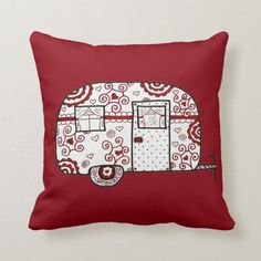 Cute Rv Vintage Fifth Wheel Camper Travel Trailer Pillows Personalized 18x18 Inch Square Polyester Throw Pillow Case Decor Cushion Cover
