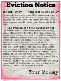 eviction notice pregnancy pinterest pregnancy baby eviction