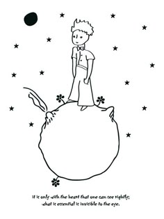 El Principito de Antoine de Saint-Exupéry Dibujo para