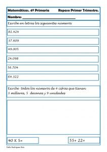 Fichas de Matemáticas Cuarto Primaria | Pinterest | 10 años ... Fichas de Matemáticas Cuarto Primaria | Pinterest | 10 años ...