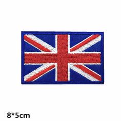 Union Jack London Bus Iron Sew on Embroidered Patch