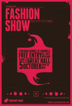 fashion show flyer template flyer template template and graphics fashion show flyer template