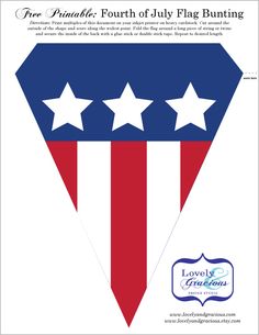 143 Best Ephemera Images 4th Of July Party Patriotic Bunting Diy Flag Bunting Can Be For Memorial Day Or 4th Of July But So Going