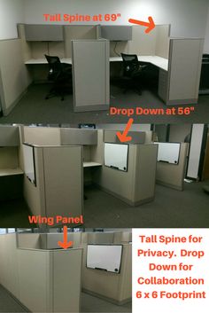 Maximum Office Cubicle Privacy Is Assured With A 56 Inch