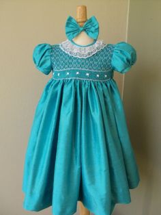 Silk Smocked Dress