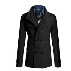 Gallity Plus Size Coat Outwear,Women Winter Lattice Coat Warm Thickening Woolen Overcoat