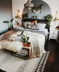 déco chambre Boho Bedroom Decor, Bohemian Bedroom, Bohemian Living, Boho Bedroom