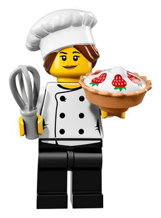LEGO 6 NEW CHIEF COOK MINIFIGURES GIRLS GUYS FOOD KITCHEN RESTAURANT FIGURES