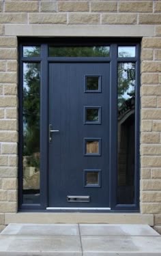 Genoa composite door with integrated top and side lights in Grey ... Genoa composite door with integrated top and side lights in Grey ...