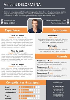 Cv moderne et original