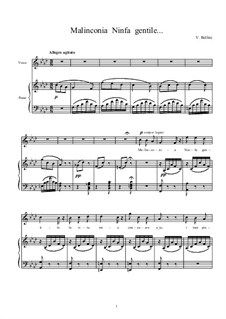 vincenzo bellini vaga luna che inargenti malinconia ninfa se tu m ami sheet music