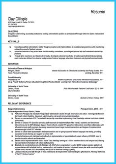 entry level assistant principal resume templates free letter of recommendation for assistant principal