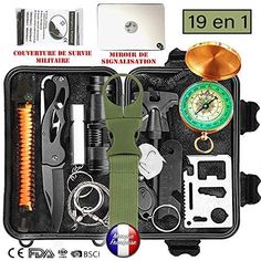 Poche carte boussole avec règle Lanyard for Survival KITS /& Camping Urgence Outdoor