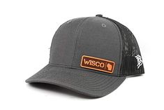 Branded Bills /‘Nebraska Native Leather Patch Hat Curved Trucker OSFA//Camo