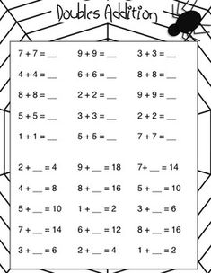 best maths double and half images math doubles math fall math build number sense with quick images tens facts doubles facts