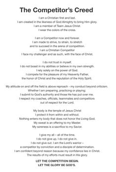 competitors creed