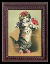 Cat Cats Kitten Miniature Dollhouse Doll House Picture
