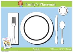 Table Setting Placemat | Placemat, Life skills and Childcare activities Table Setting Placemat | Placemat, Life skills and Childcare activities