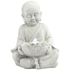 Pyramid Feng Shui Ball Lighted Table Fountain Home Pinterest Little Monk 16 3 4 High Antique Stone Outdoor Led Fountain Style 1g435