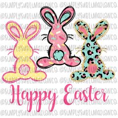 Happy Easter READY TO PRESS sublimation transfer