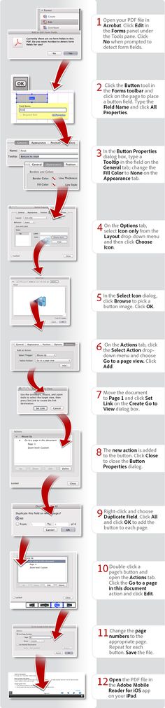 How to create navigation buttons for iPad APPS Pinterest - action form in pdf How to create navigation buttons for iPad APPS Pinterest - action form in pdf