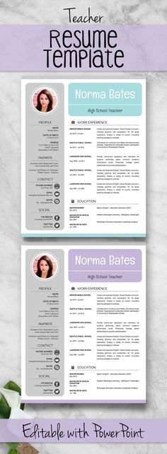 Organisation, Teacher Resume Template, Teacher Resume, Teacher Resumes, Free Resume Examples, Resume Examples, Teacher Portfolio, Teacher Cv, Resume Tips