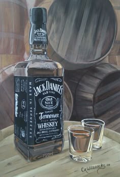 A0 A1 A2 A3 A4 Jack Daniels Bottle Vintage CANVAS Art Print