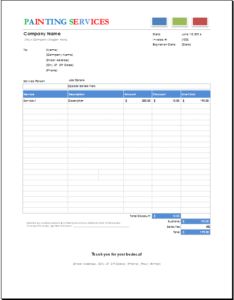 Printable Cleaning Service Receipts Cleaning Invoice Template Ideas For The House Sle Painting Invoice Template